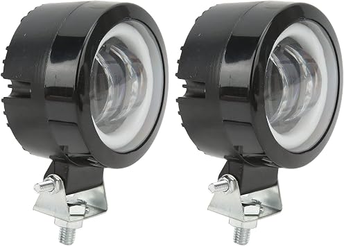Chrees Motorcycle Driving Lights LED Fog Lamp Auxiliary Spotlight Off Road Light Pod 20W 6500K 12-80V DC IP68 with 4D Lens for Trucks SUV ATV Architectural Lighting (Yellow Aperture)