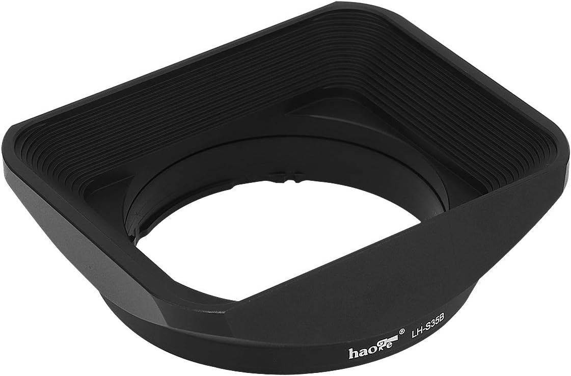 Haoge LH-S35B Bayonet Square Metal Lens Hood Shade with Cap for Sony Sonnar T FE 35mm F2.8 ZA SEL35F28Z and Sonnar T FE 55mm F1.8 ZA SEL55F18Z Lens