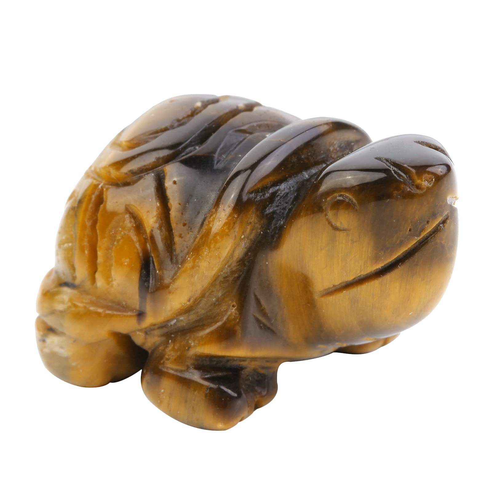 Amogeeli 1.5 Inch Hand-Carved Stone Turtle Tortoise Figurine, Animal Crystal Decor for Home & Office