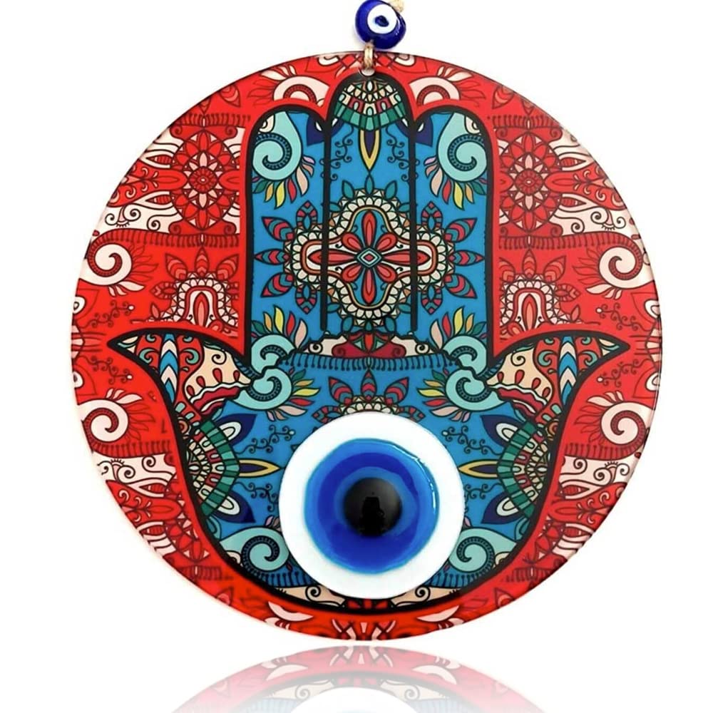 8” evil eye glass art campestre.al.gov.br