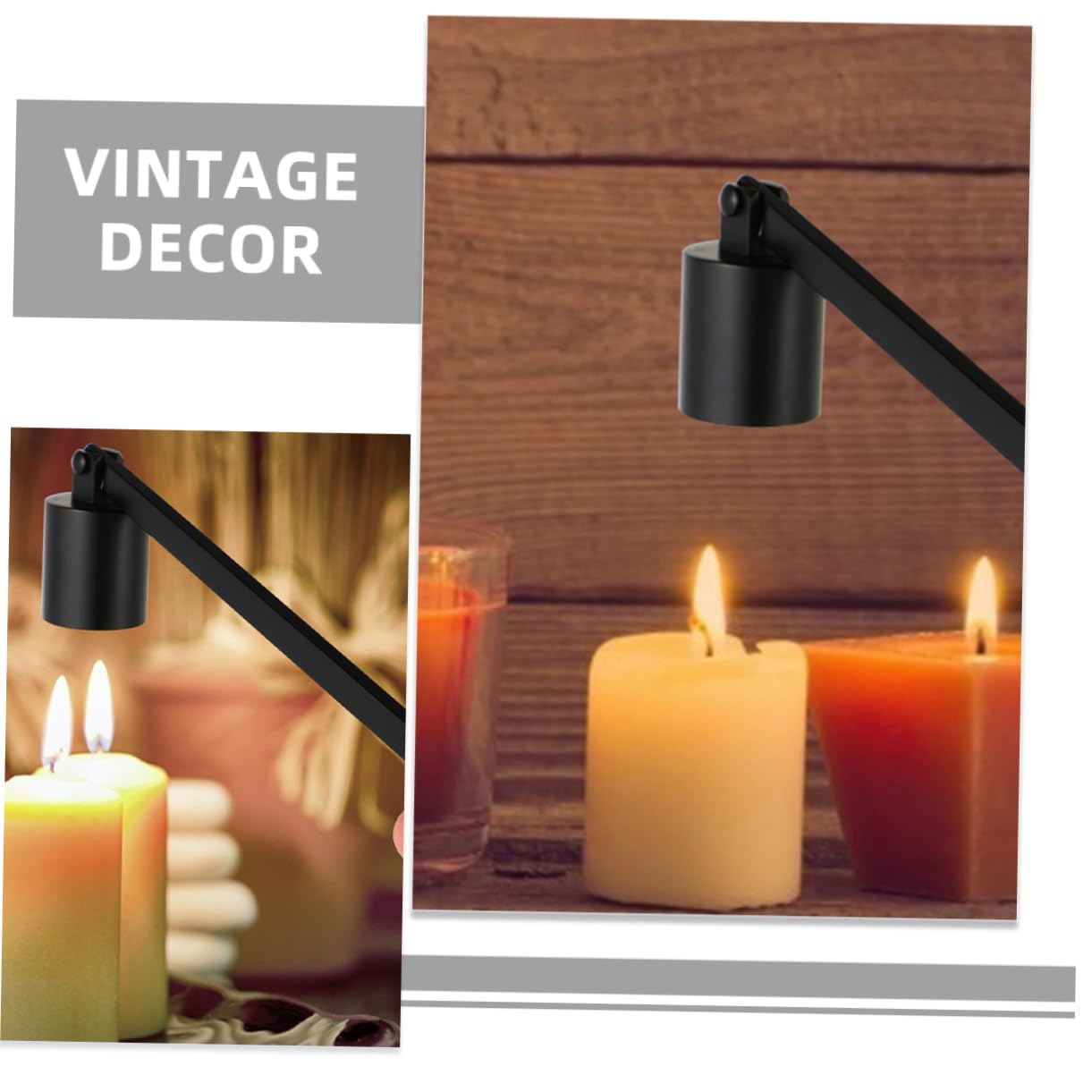 IMIKEYA 10stücke Vintage Kerzenlöscher Mit Langem Griff Für Sicheres Löschen Von Kerzenflammen Für Zuhause Und Stimmungsvolle Dekoration