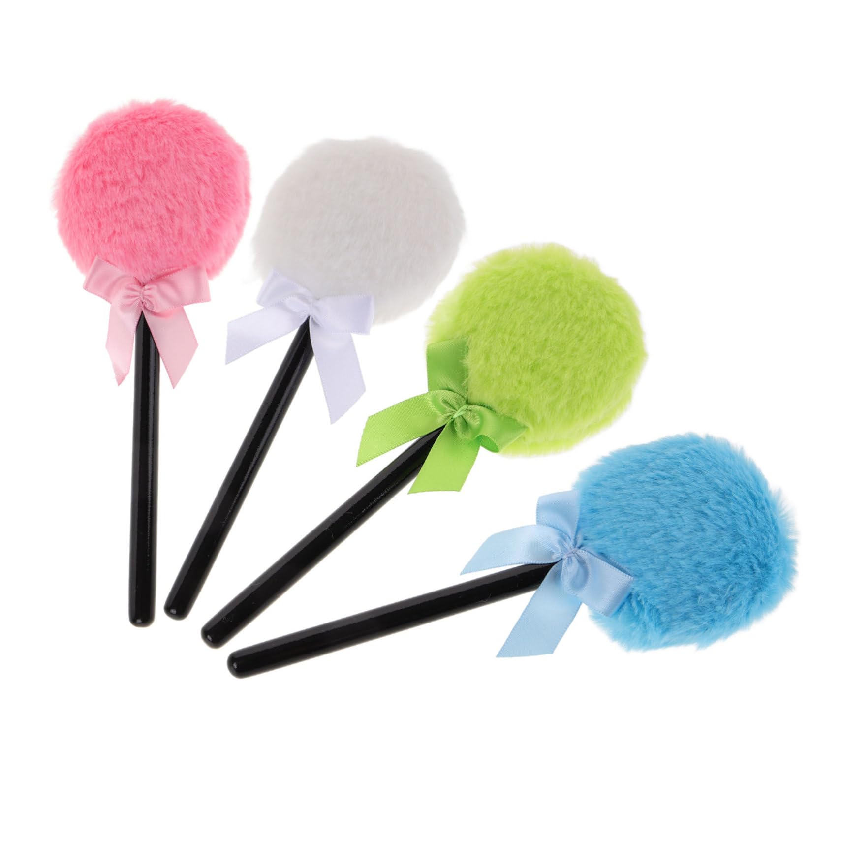FOMIYES 20 Pz Soffio per il trucco Fairy Stick soffio di polvere secca impostazione piumino da cipria per polvere per viaggi piumino da cipria con fiocco soffio di cipria sciolto