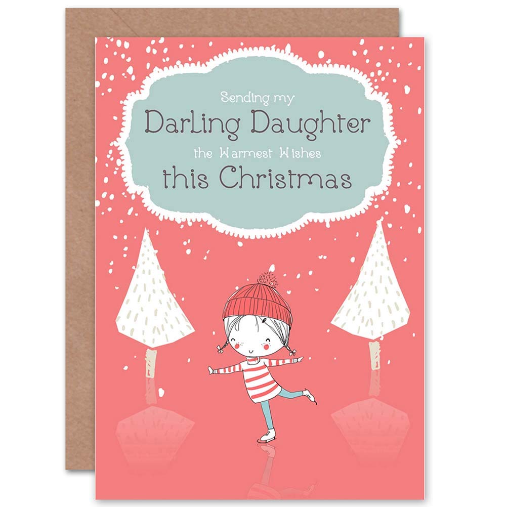 Wee Blue Coo CARD CHRISTMAS XMAS FAMILY DAUGHTER DARLING