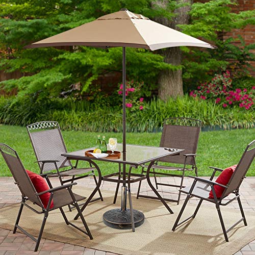 ALLADINBOX 18\" 26.5-lbs Outdoor Living Heavy Duty Round Antiqued Patio Umbrella Base,Bronze
