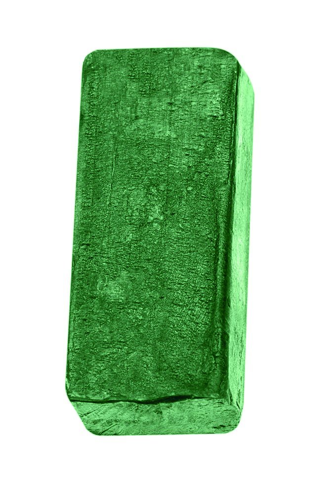 Glorexcosmetic dye soap in solid form, 5 x 2.2 x 1.5 cm, Green, 5 x 2,2 x 1,5 cm