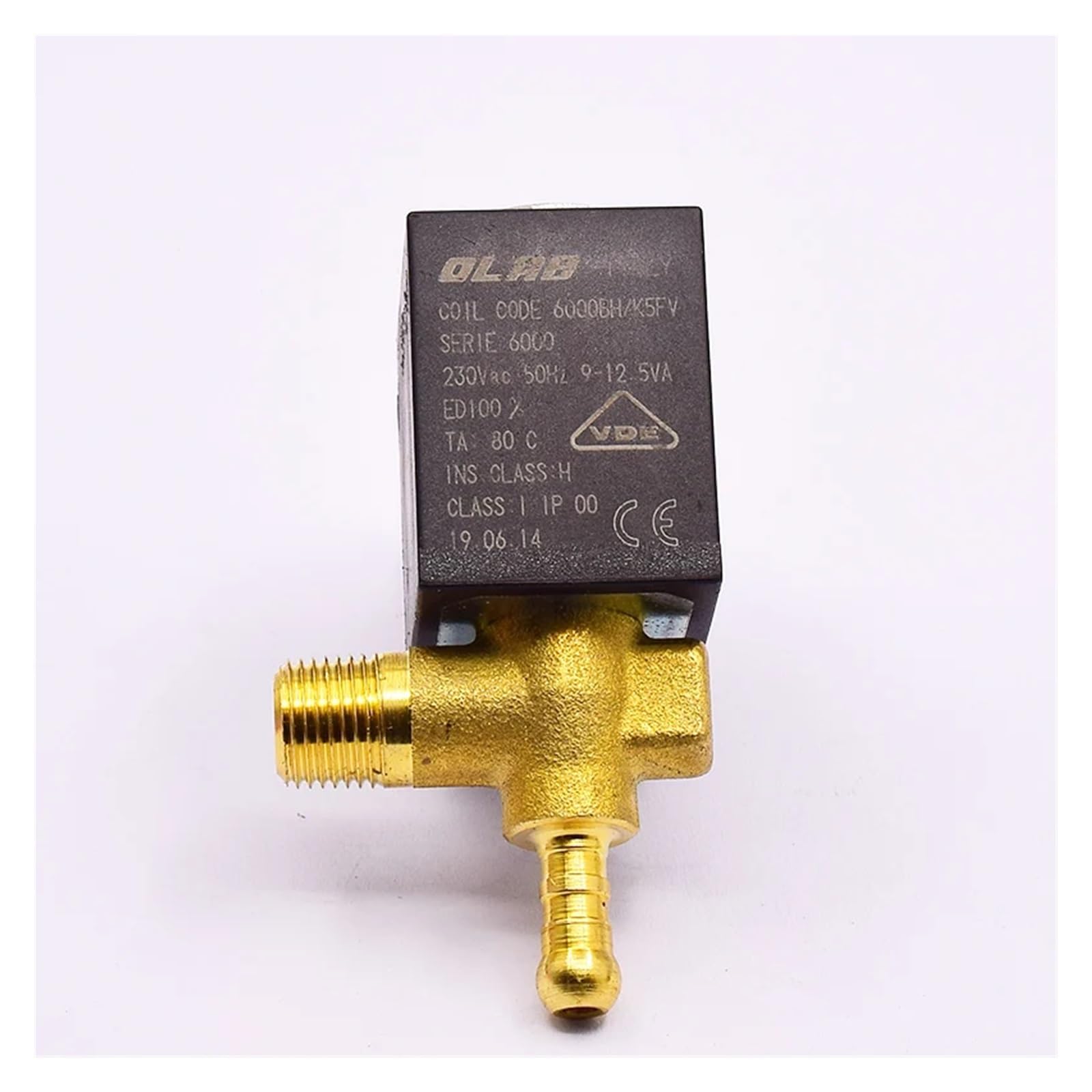 Xuro 6000BH/K5FV Zawór elektromagnetyczny do ekspresu kawy AC 220 V 230 Mosiężny zawór parowy gorącej wody, normalnie zamknięty