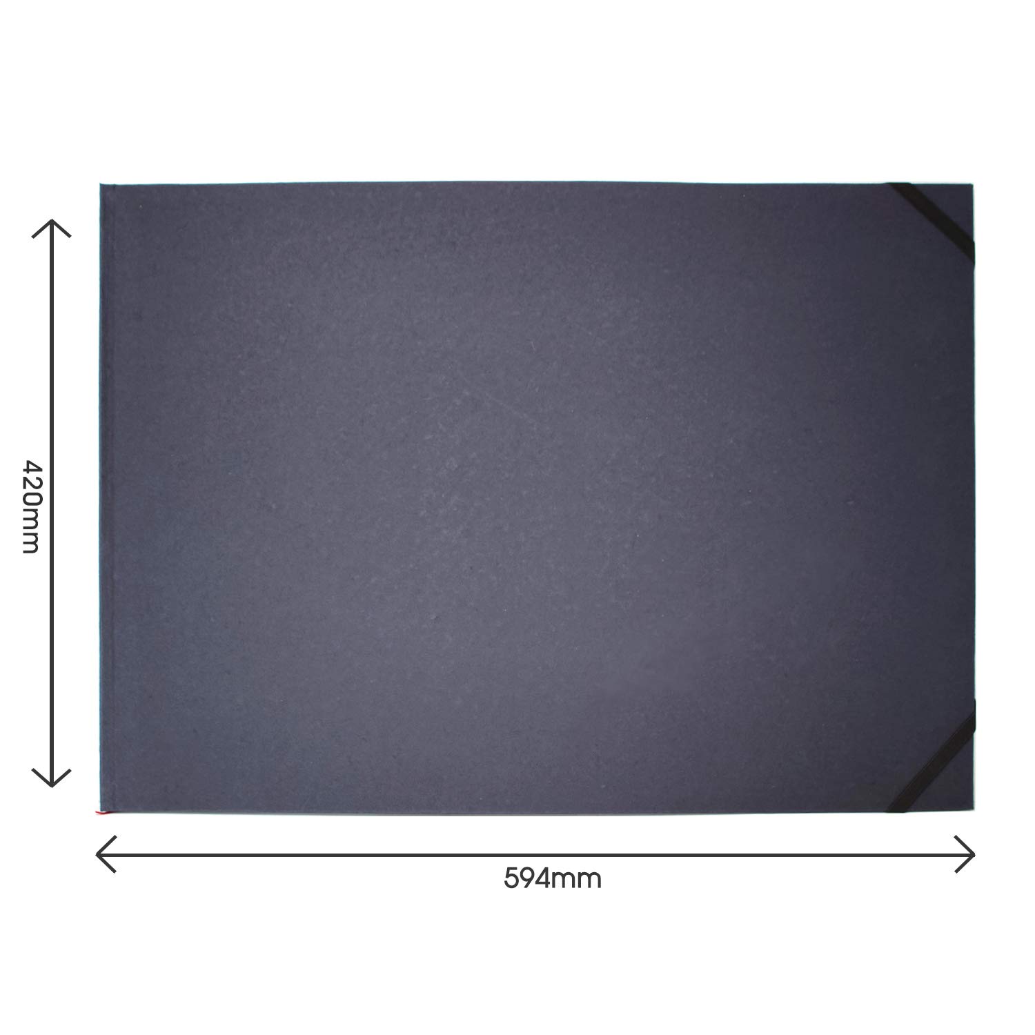 Artway Indigo - Handgefertigtes Skizzenbuch (150 g/m²) mit gebundenem Hartcover - A2 Querformat