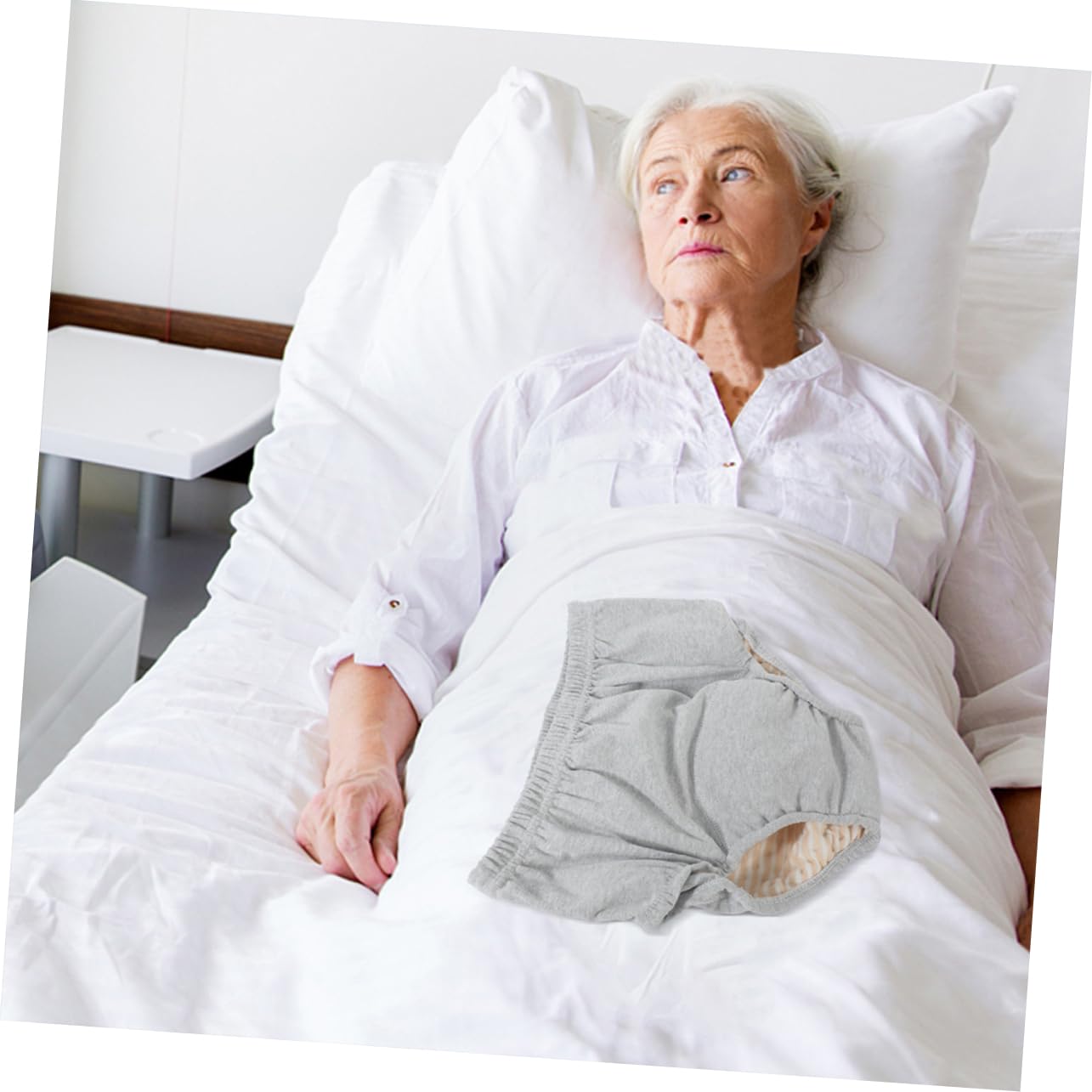 FOMIYES 2-Pack Leakproof Adult Diapers for Women Reusable Cotton Urinal Pants Anti-Leak Design