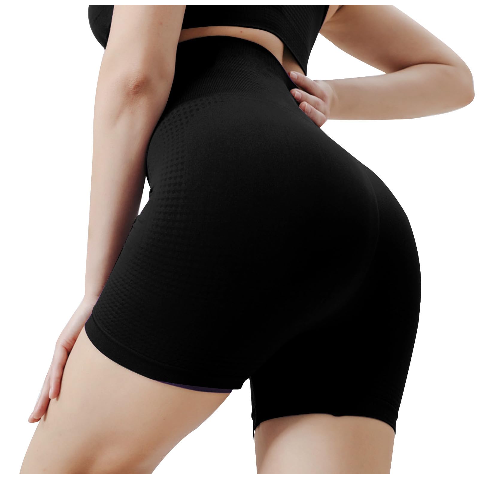 lcepcy High Waisted Biker Shorts Women Running Yoga Gym Shorts Breathable Athletic Workout Shorts for Summer