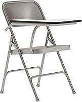 Flash Furniture Ralph Premium Steel Folding Chair with Right-Handed Tablet Arm - 500 lb Capacity, Portable Classroom Seat