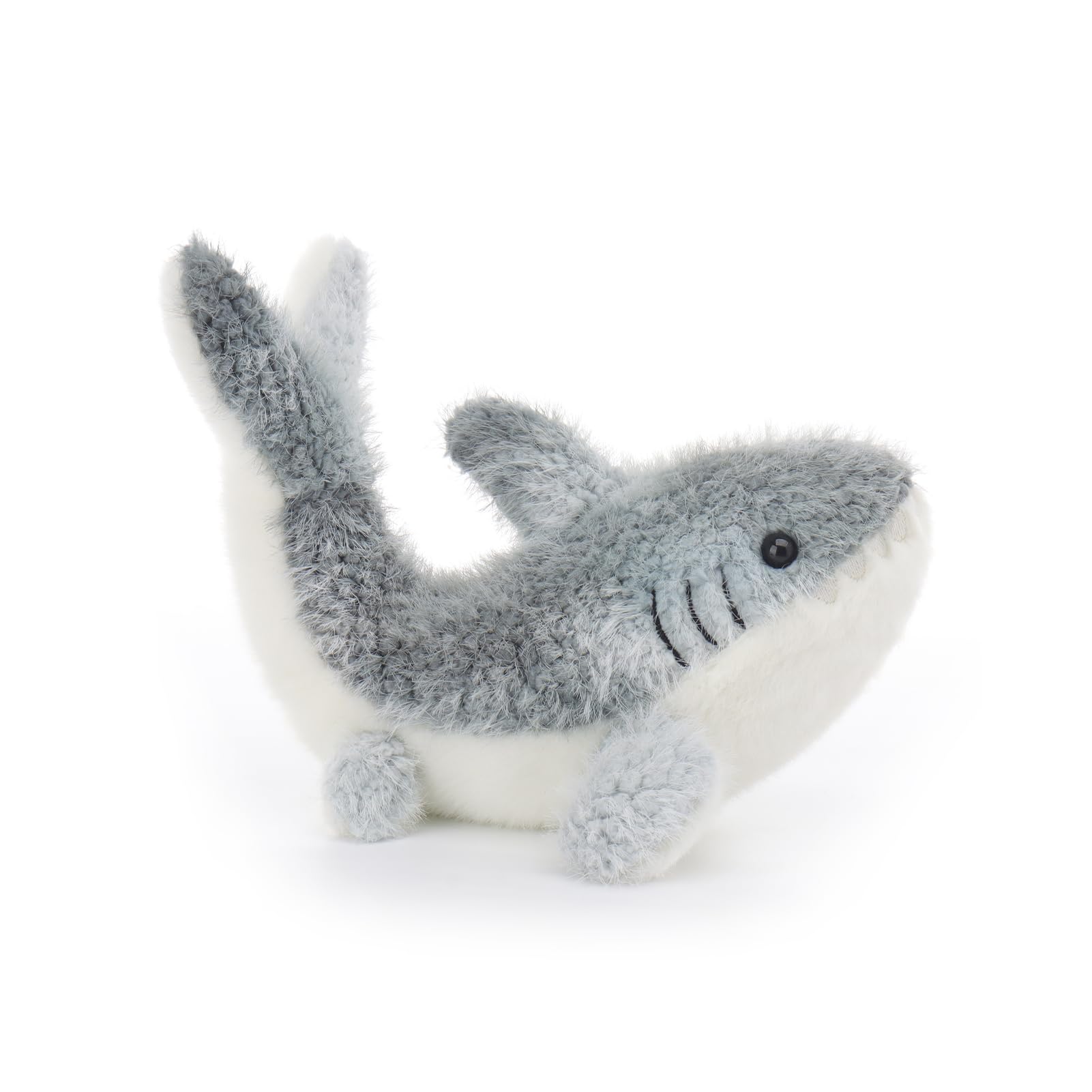 Apricot Lamb Deep Sea Shark Plushies Stuffed Animals for Baby Girl and Boy, Soft Cute Plush Toys for Kids, 7.5 Inches