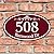 Customized Home Address Sign, Aluminum 12" x 7" Oval House Number Plaque, Personalized Color Choices Available (Black)