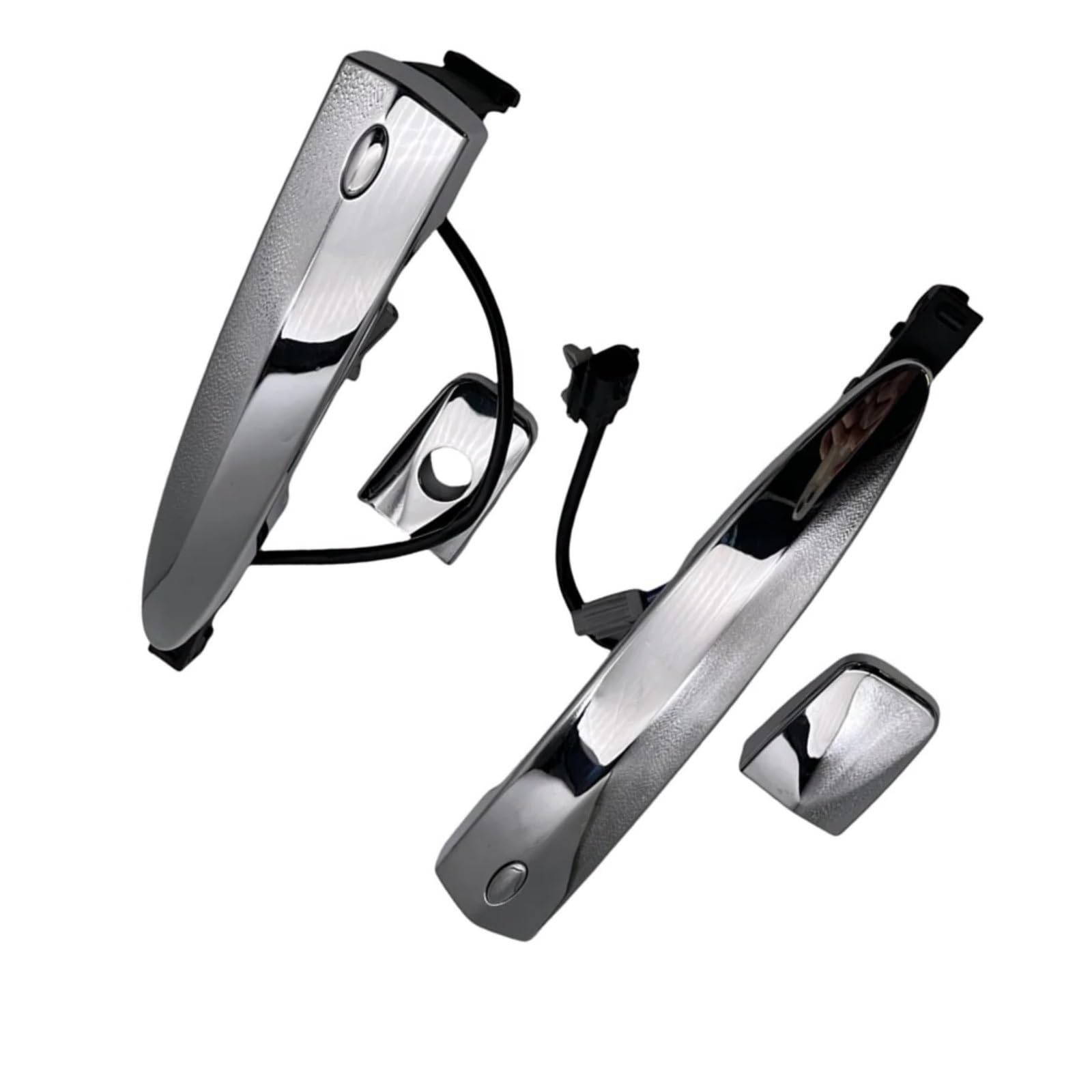 Kedfbts Front Left Right Car Outer Handle Compatible With Nissan For Sentra For Fe S 2013-2016 For Fe Sv 2013-2014 Car Front Chrome Exterior Door Handles Silver 826469N00a 80640-3Sg0a(Front Left Right)
