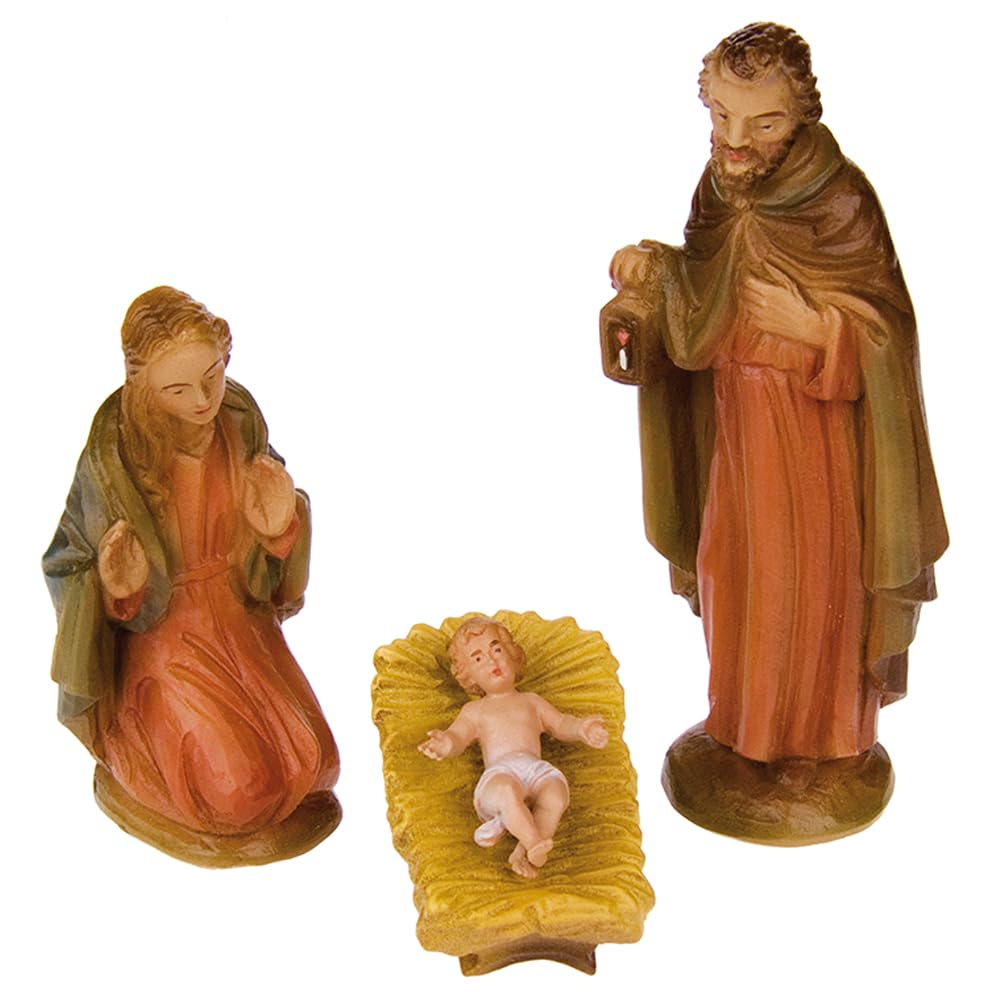 Fritz Cox Künstler Krippen-Set | 12 cm | 16 teilig, handbemalt vom Designer Karl Van Meegen | kompletter Weihnachts-Krippen-Satz | für EIN wunderschönes Weihnachtsfest