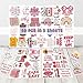 HIZILY 50 Pcs Pink Motivational Stickers Inspirational Quote Vinyl Decal Cute Positive Sticker Laptop Water Bottle Phone Tablet Scrapbook Notebook Helmet Suitcase Fridge Gifts for Teens Women