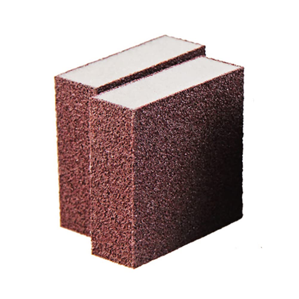 12 pezzi di spazzola in spugna al carborundum, spugne abrasive da cucina, spugne Caspian Stone Pot Clean Brush Rust Eraser Grit Scouring Sponge