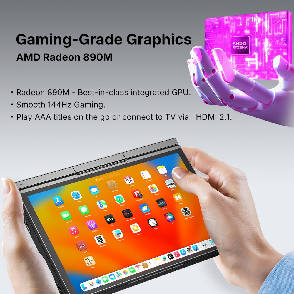 LANRUO GPD Pocket 4 [AI 370-32 GB + 2TB] Notebook portátil modular