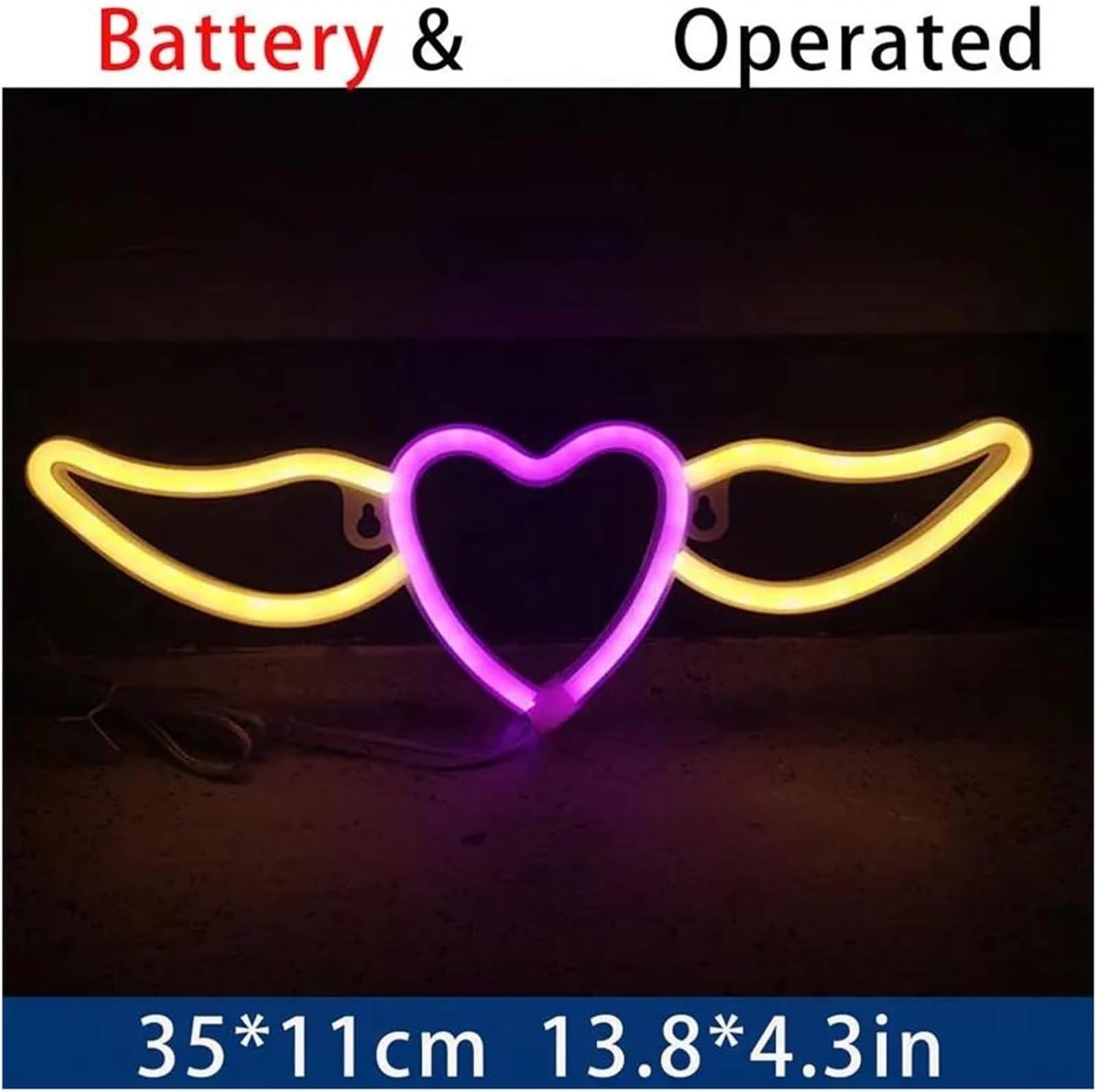 Luci al neon per ufficio, negozio, ristorante, arredamento, camera da letto, soggiorno, festa, luce notturna(4)