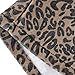 Nivne Tco Teen Girls Denim Skorts Y2k Asymmetrical Leopard Print Elastic Waistband Button Details Fashion Jean Shorts (US, Age, 15 Years, Brown)
