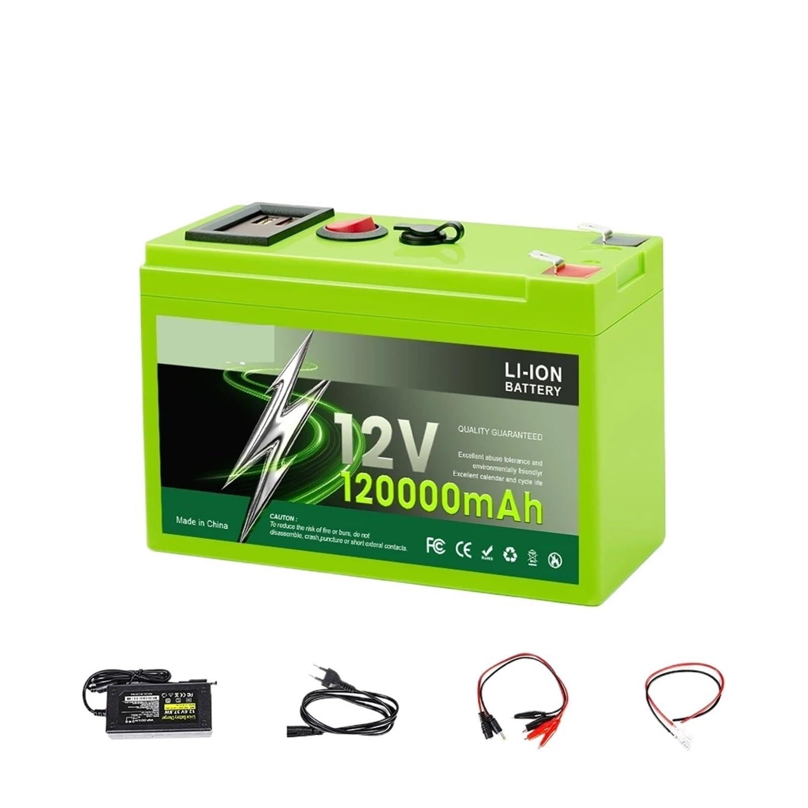 Batería De Litio De 12 V 150 Ah LiFePO4 4000+ Ciclos Profundos BMS Incorporado