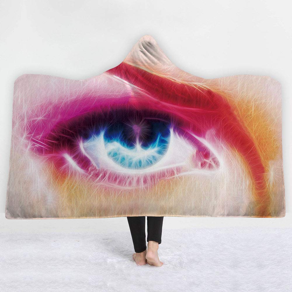 Couverture sherpa haut de gamme avec impression effet de profondeur unique 150x200 cm