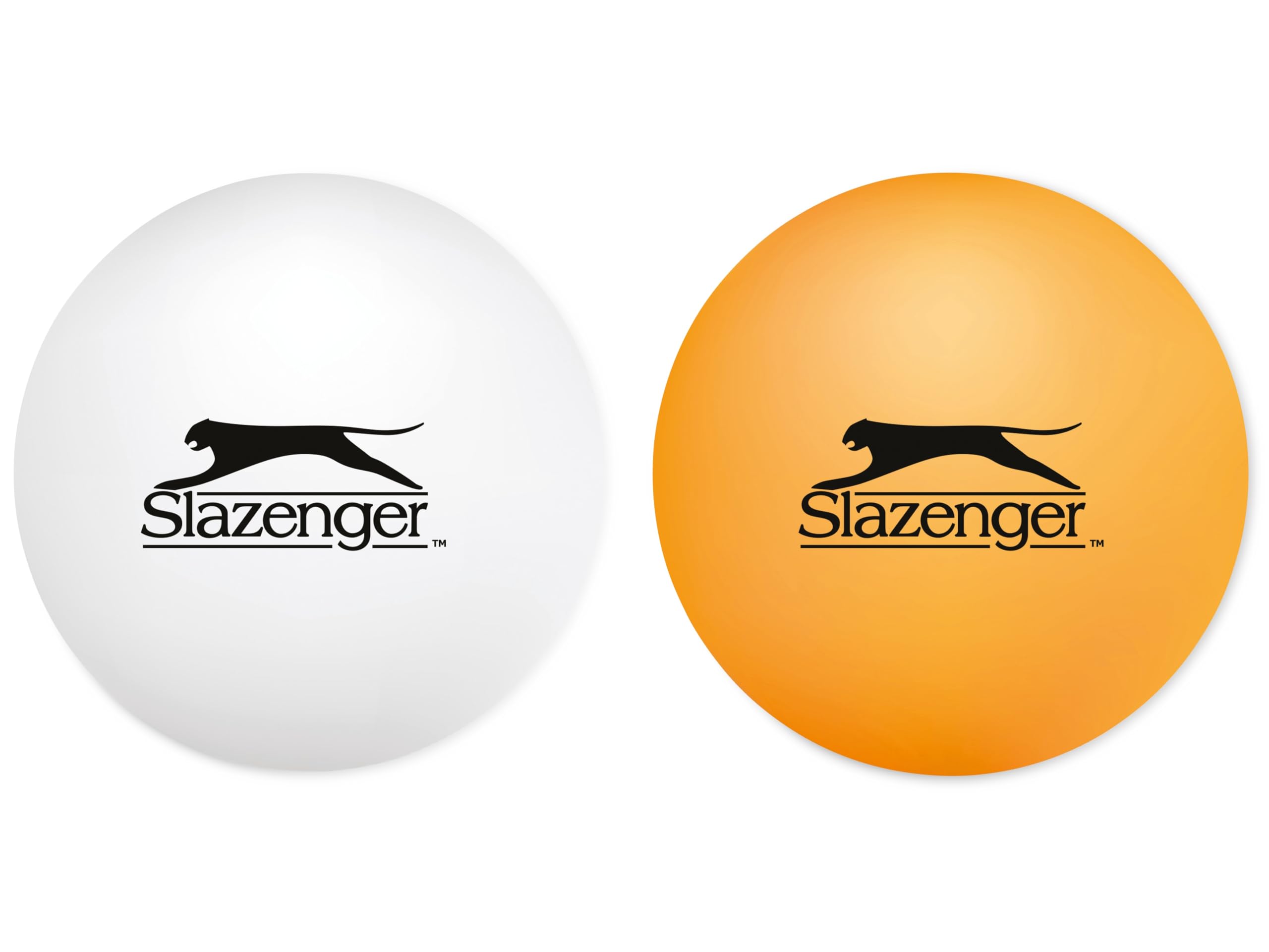 Slazenger Juego de Tenis de Mesa, 15 Piezas, 4 Raquetas de Ping Pong, 10 Pelotas de Ping Pong y 1 Bolsa de Transporte, fácil de Llevar, Multicolor