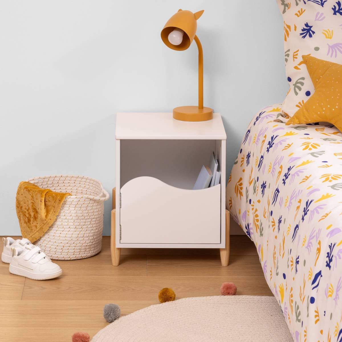 ATMOSPHERA CREATEUR D'INTERIEUR - Comodino per bambini douceur bianco 35,5x40 cm