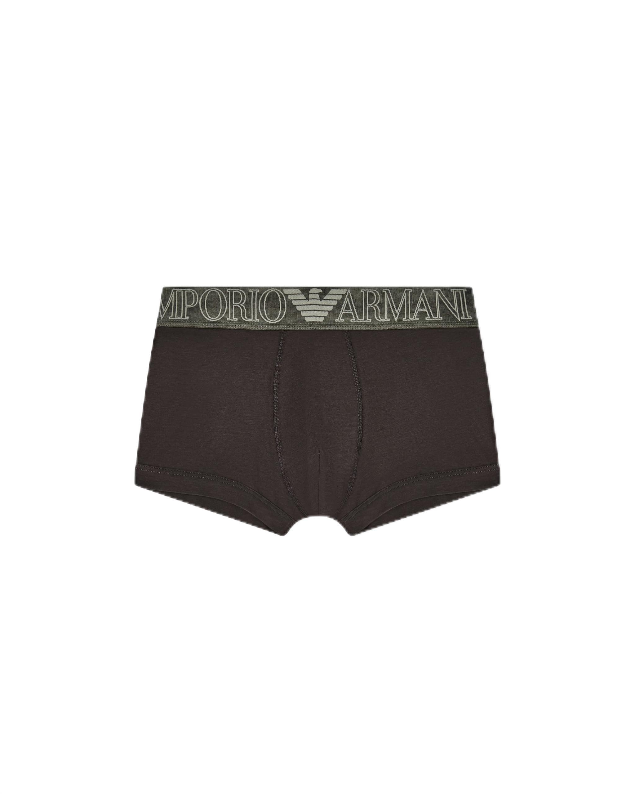 Emporio Armani Men's MEGALOGO Trunk Grey M