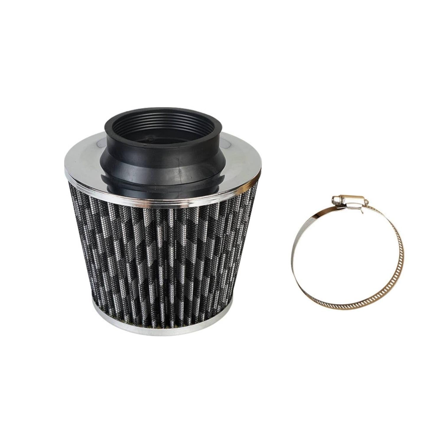 Universal Cone Head Air Filter Pleated Carbon Fiber | Effect Carbon Fiber-picture-13