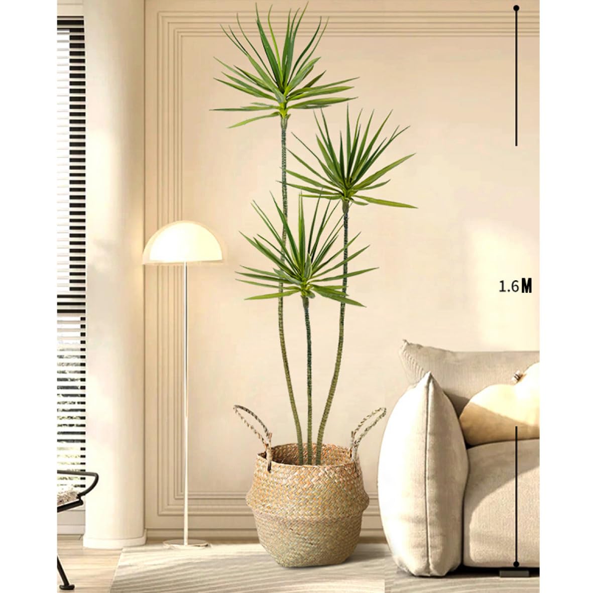 Amazon｜HGJH フェイクグリーン 大きい 160cm 大型 観葉植物 フェイク