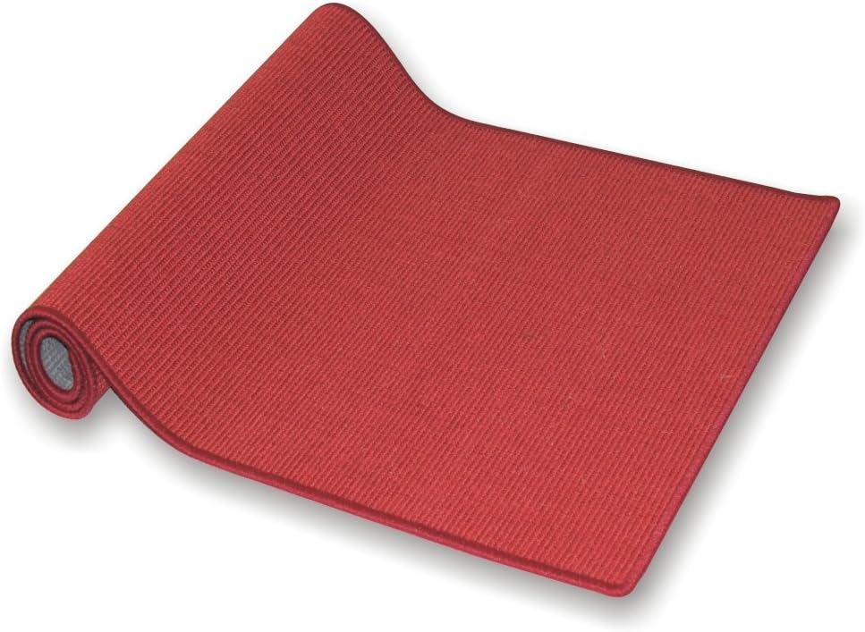 SISAL red, SISALCarpet,SISALRunner, Rug, 170 cm width, made to