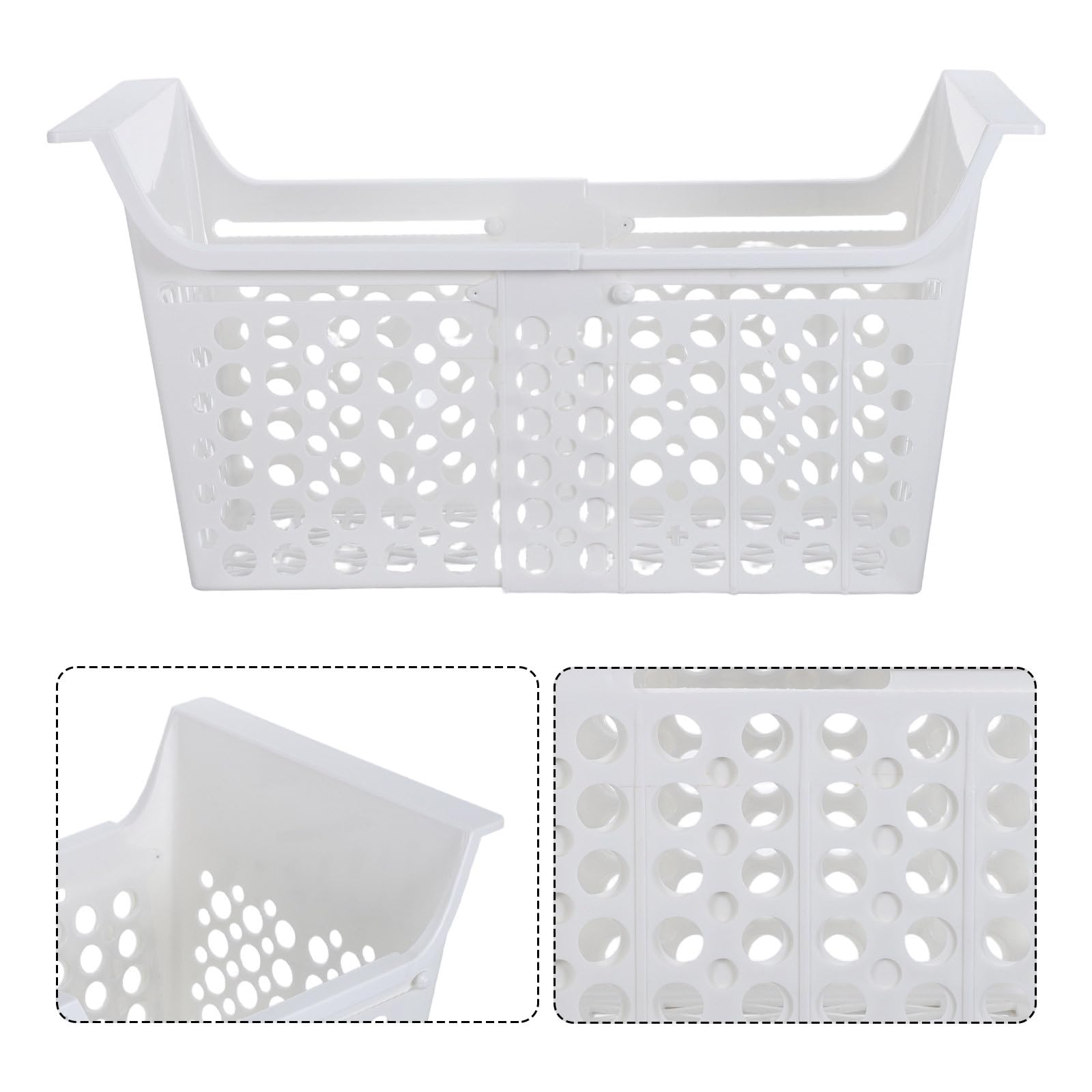 Cesta Organizadora Expandible para Congelador y Refrigerador Material Plástico, Tamaño 44.20x22.50x22.50 Cm, Ajustable y Fácil de Limpiar para Uso en Cocina y Hogar