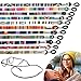 Produktbild DONQL 12 Stück Brillen Cord Brillenkette Geflochtenes Brille Seil Sonnenbrille Kette Hals Lanyard Ethno Brillenband Brille Kordel Halter Brillenbänder Halter Kette Brillenbänder für Damen Herren
