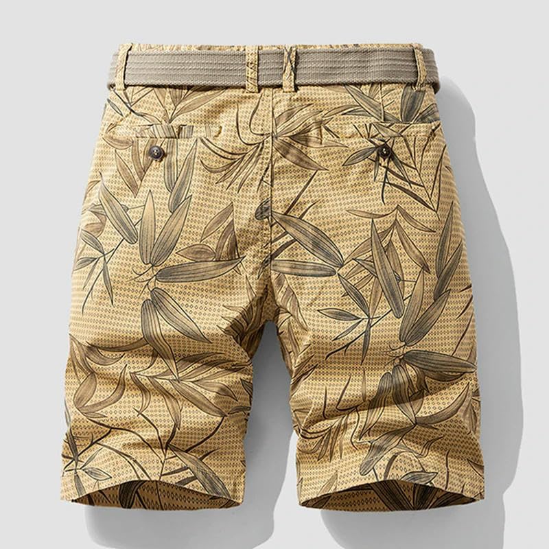 Men's Summer Casual Vintage Classic Pockets Cotton Cargo Shorts Twill Cotton