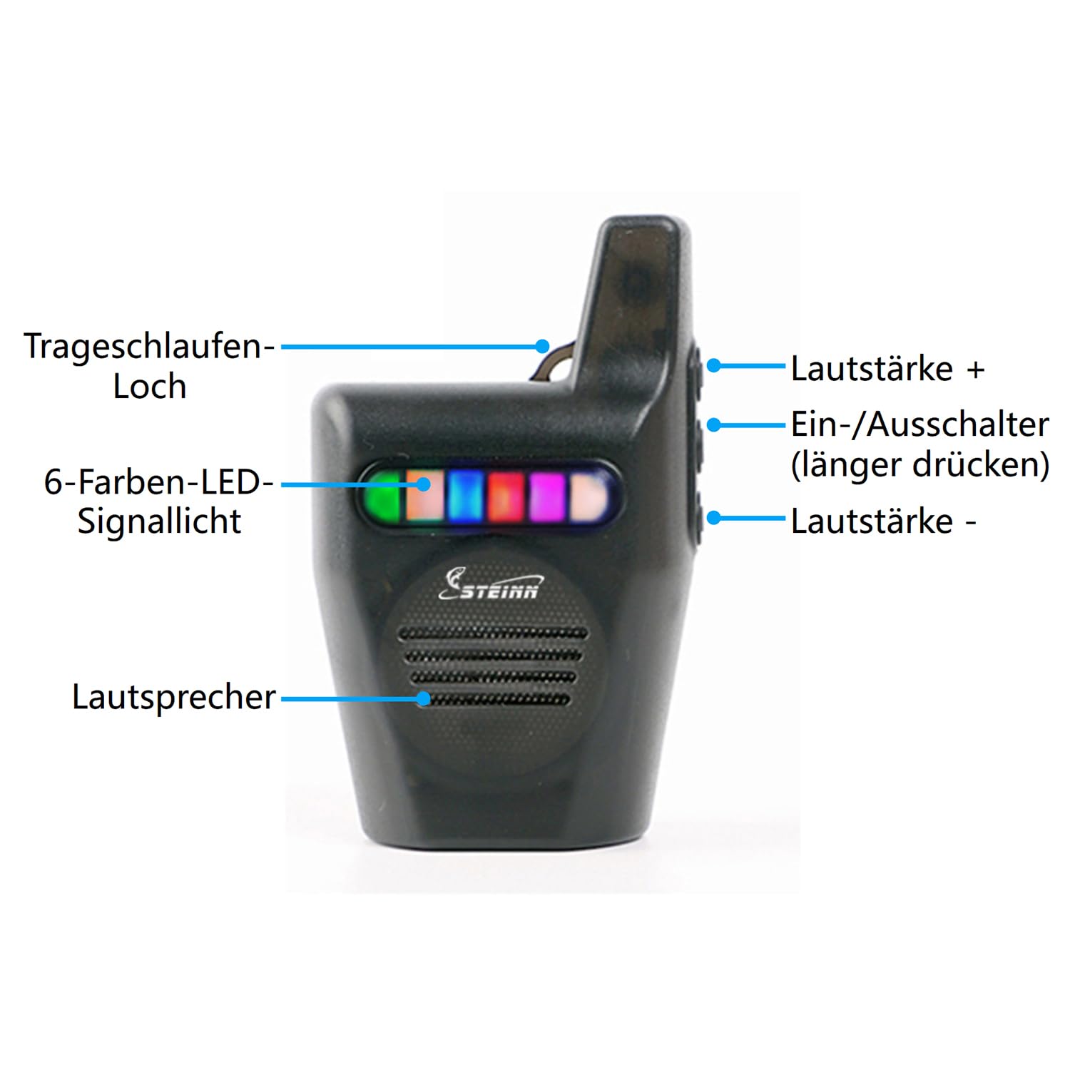 Steinn Elektronische Funk Bissanzeiger Set mit LED für Karpfenangeln