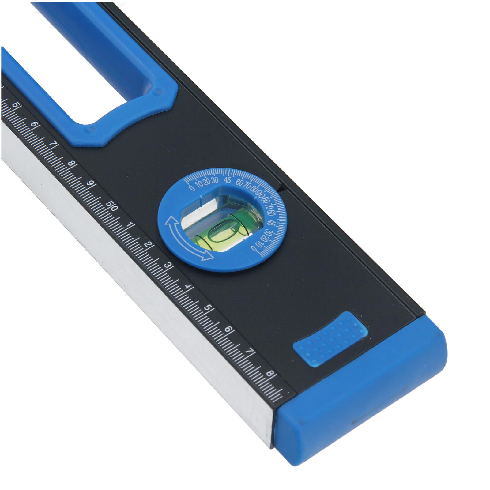 MULTIBROS Professionele waterpas, 40/60/80/120 cm met sterke magneet en schaal, 3 nauwkeurige libellen (horizontaal, verticaal, 45 graden), stootvast en gekalibreerd, richtweegschaal (40 cm