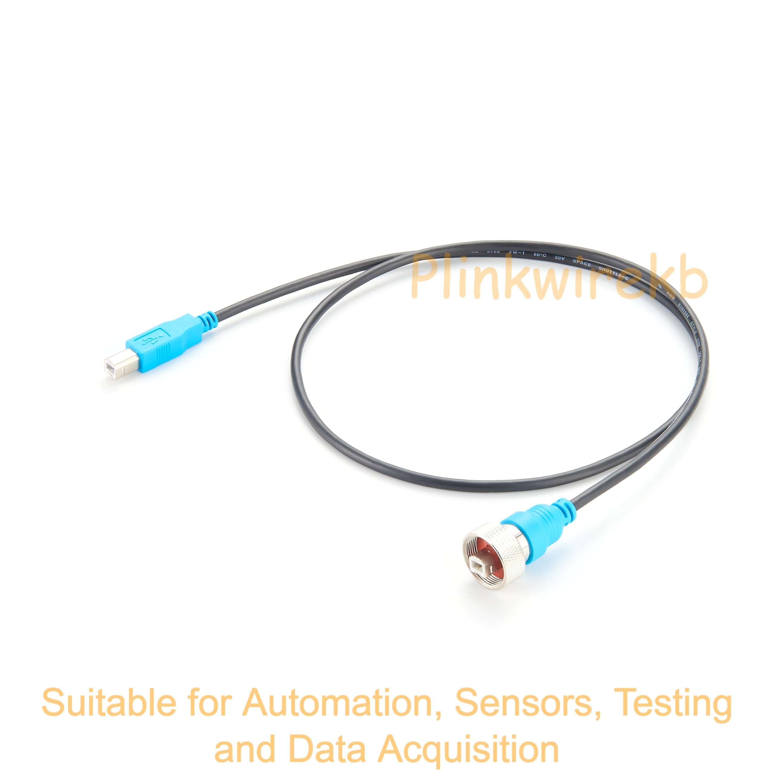 USB 2.0 typ B wtyczka do wtyczki kabel przemysłowy, 1 m