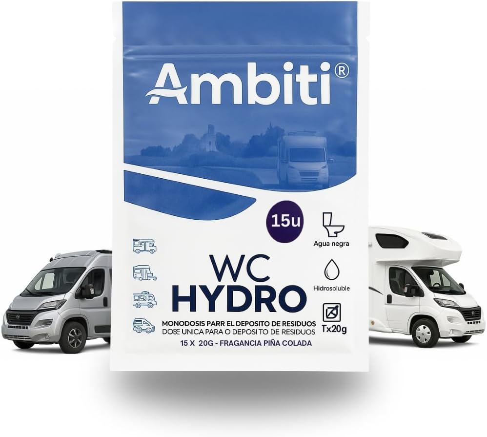 Ambiti WC Hydro Pods for Waste Tank, Waste Water (15 doses x 20gr/unit)
