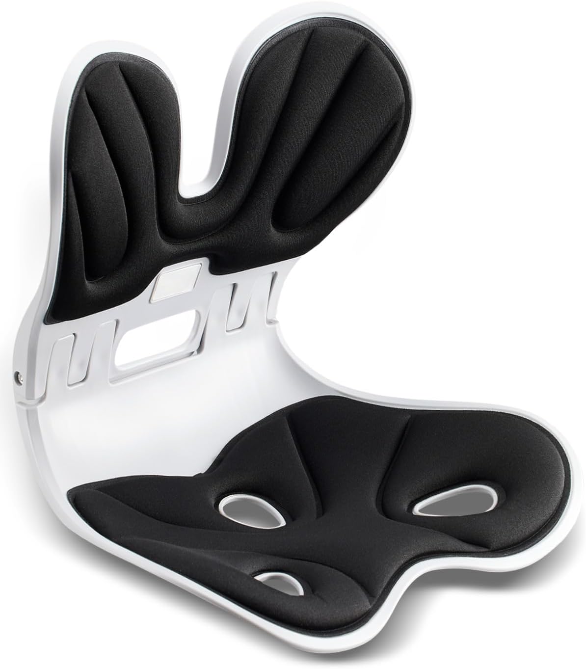 Foldable Ergonomic Chair Cushion with Back Support for Office Chair – Seat and Back Cushion for Posture Correction & Back Pain Relief, Ideal for Desk, Floor Seat and Work from Home