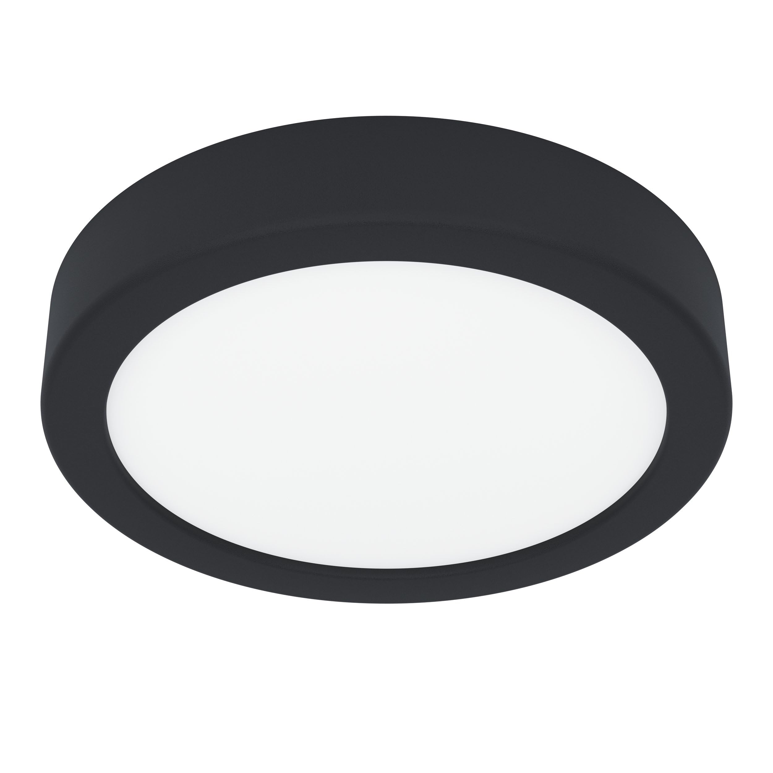 Eglo Light/Black/White Fueva 6 Cct Led 165Mm Ip44 Ceiling In With Diff