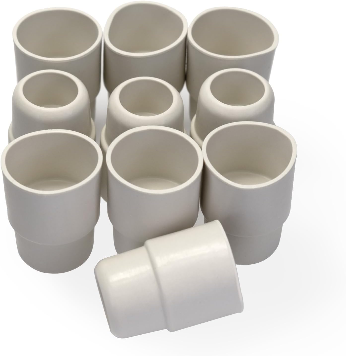 Natural Rubber Stoppers - Straight Neck, 24# Outer Joint Lab Glassware, Sleeve Type, 20pcs, Chemical Resistant Lab Seals for Flasks, Brewing, Storage