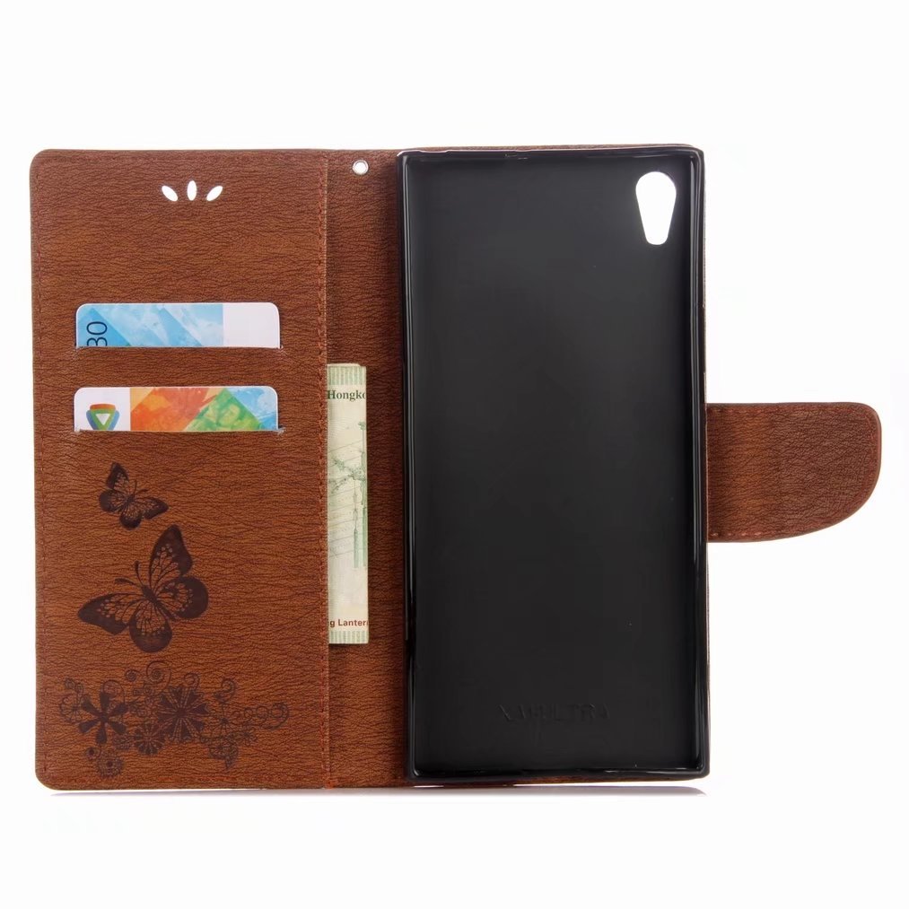 Yiizy Handyhülle Für Sony Xperia XA1 – Leder-Flip-Case Mit Kartenfach & Standfunktion