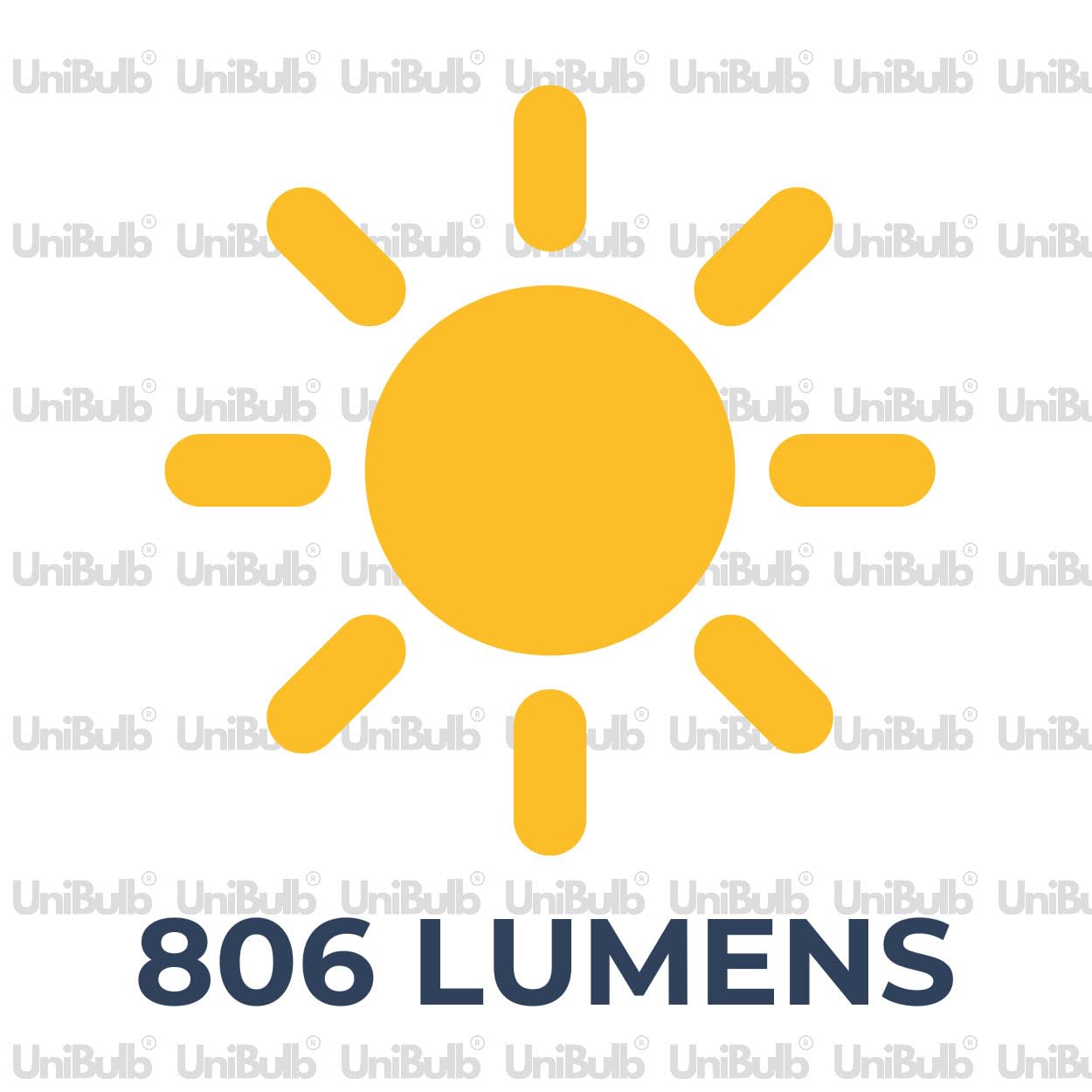 Unibulb B22 GLS Bayonet 7.3W Energy Efficient LED Light Bulb, 806 Lumens, 6500K Daylight, 60W Equivalent, 15,000hr Life - Image 2