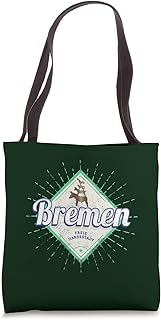Bremen City Germany Retro Town Musicians Vintage Souvenir Tote Bag
