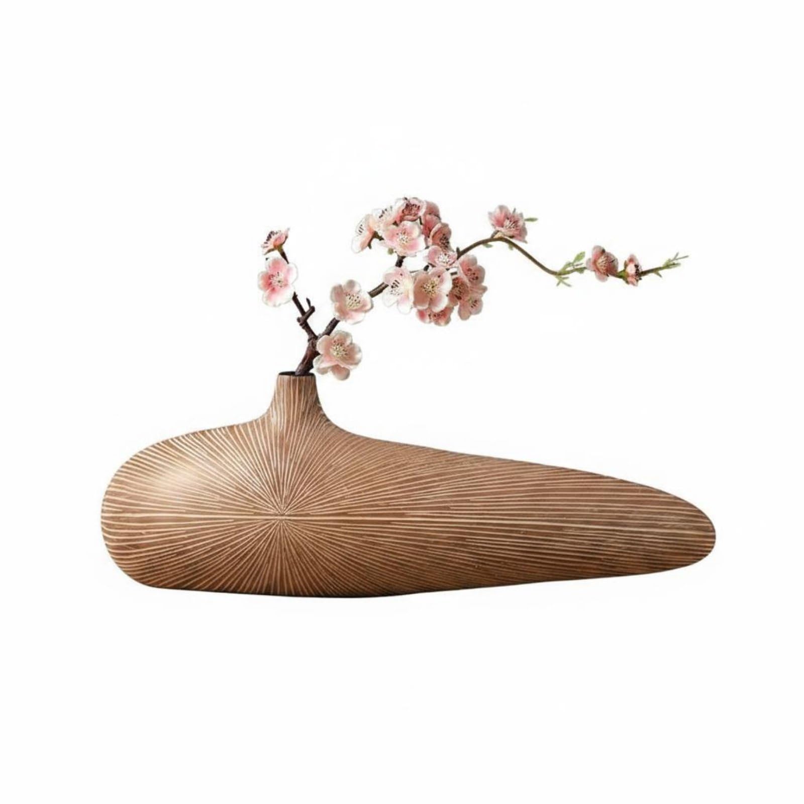 Vase décoratif résine silhouette épurée idée cadeau art moderne