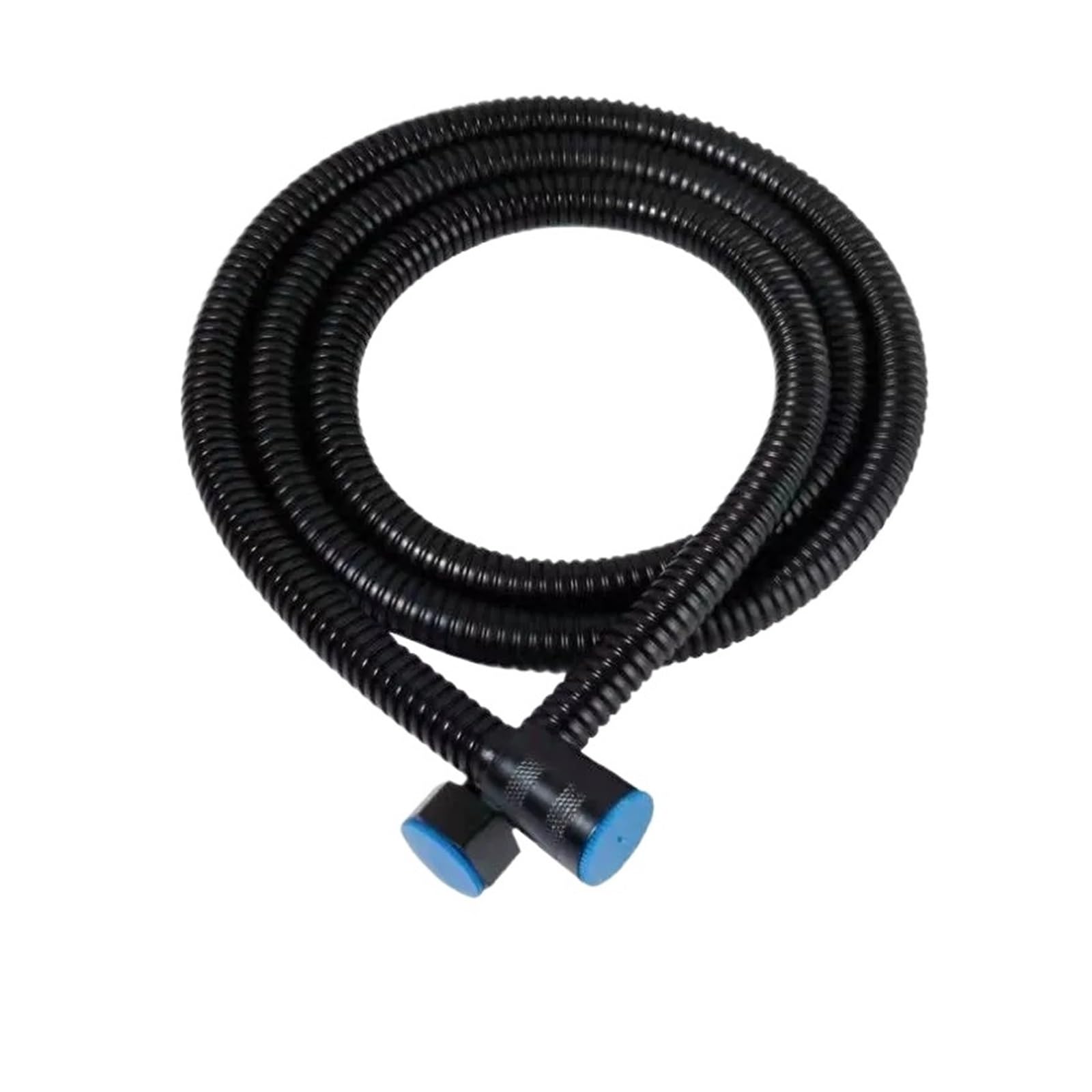 Stainless Steel Flexible Shower Hose, Stainless Steel Shower Head with Adjustable Low Pressure Spray, 1.5-3M Hose,Sliver/Black(Black,3.0M)
