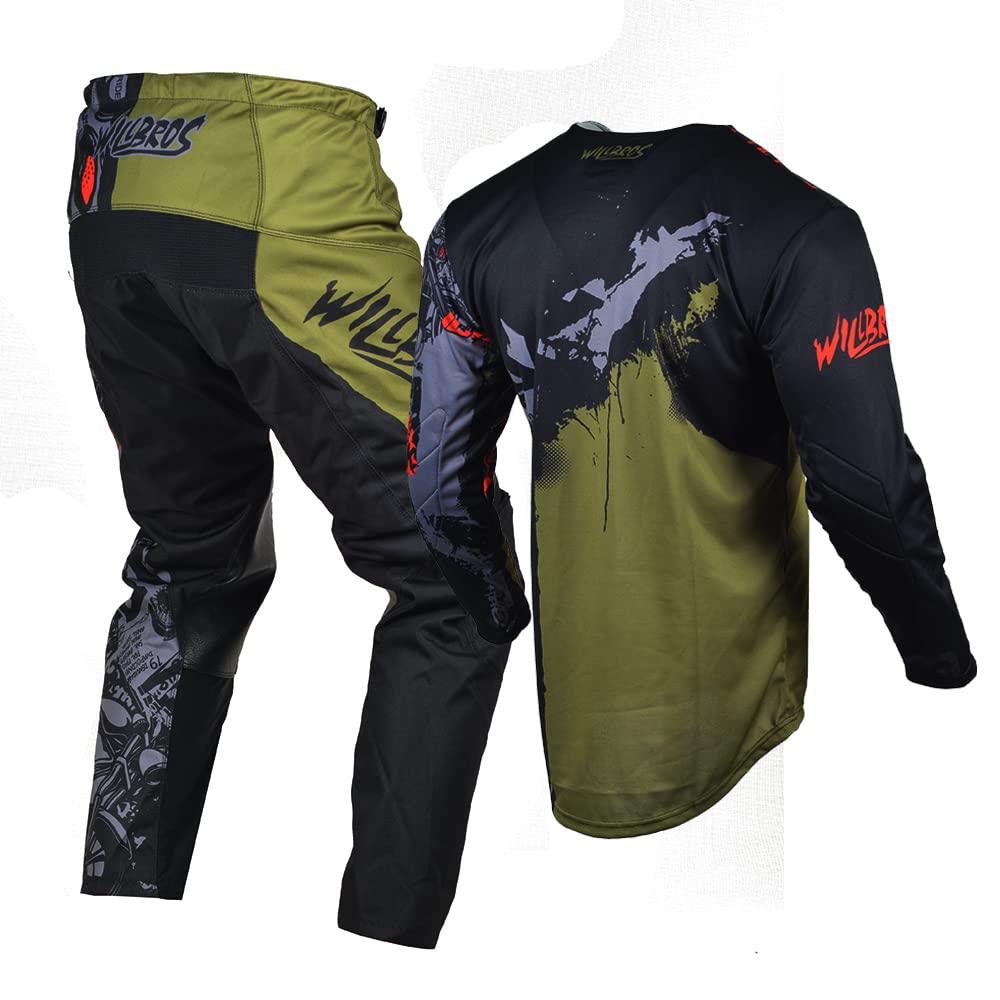 Motocross Jersey Hose Combo Trousers Herren MX Getriebesatz Reiten Ride Dirt Bike Offroad Rennen Erwachsene