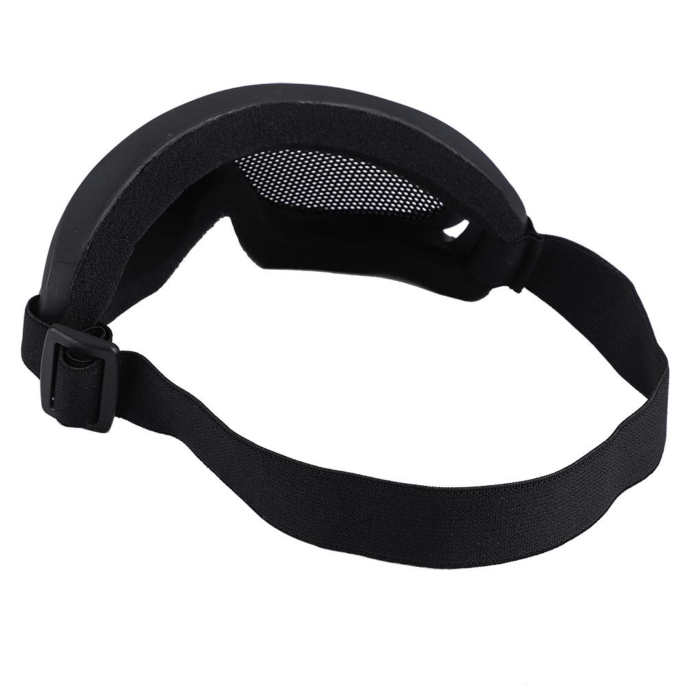 Yosoo Airsoft Mesh Goggles, Tactical Helmet Goggles with Steel Lenses for Outdoor Hunting Paintball, CS Game (Black) - Image 3