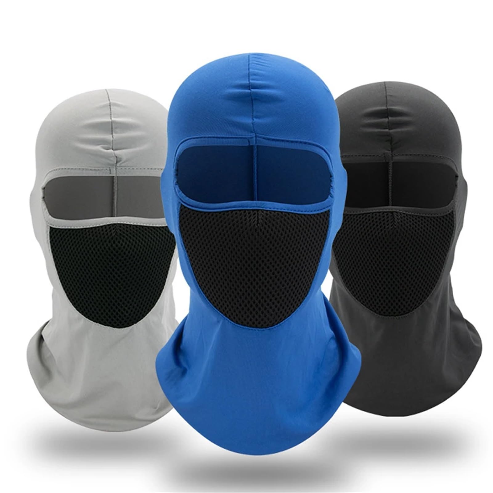 Cagoule Masque De Ski Lot de 2 Masques de Ski for Hommes, Masque de Ski intégral, Cache-Cou, Masque de Moto, Couvre-Chef de Protection pour Le Ski(Light Blue)