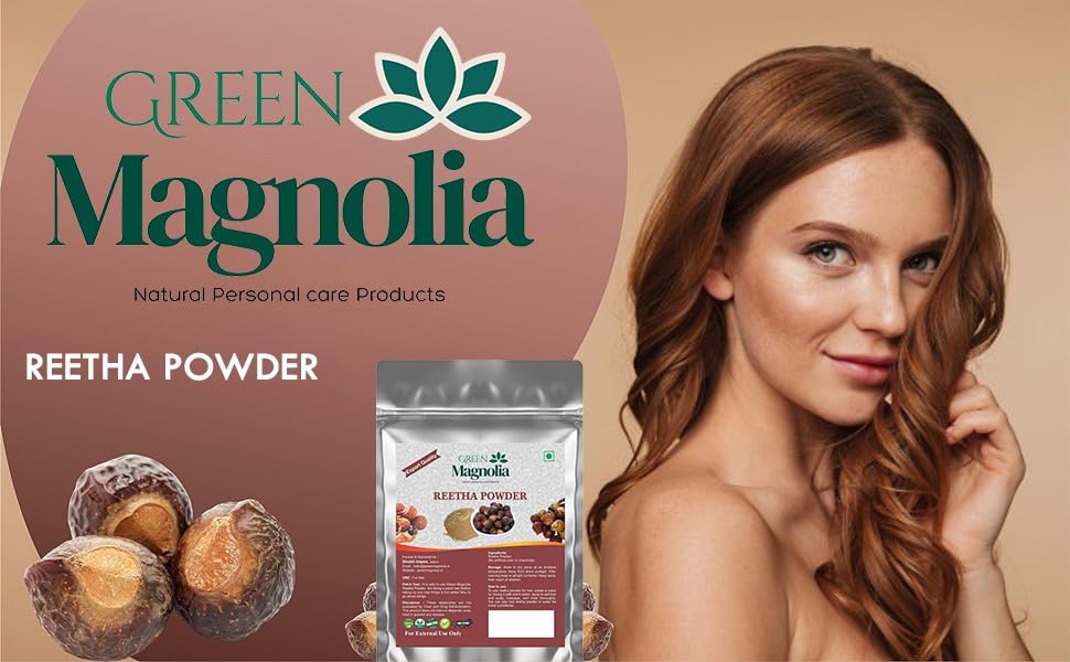 Image of Reetha Powder for Hair Care Pure Soapnut (Aritha) Powder No Chemicals or Artificial Colour Natural Scalp & Hair Cleanser (50gm)